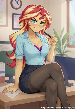 Office lady at your service (AIpajac) [AI Generated]