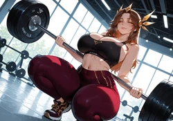 [Miyu] Leona: Post-Gym Relaxation [AI Generated]