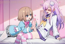 rom & ram X nepgear (futa) (AI Generated)