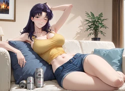 [AiFishBall] Misato Katsuragi 01 - Neon Genesis Evangelion (Patreon) [AI Generated]