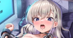 [白黒だるま] 絶頂を検知すると精液を注入されるマシンの中に囚われたシチュ（差分40枚）