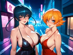 [s00bai] Igawa Asagi x Igawa Sakura (AI Generated)