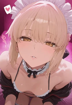 [AIJOE] セイバー・オルタといちゃらぶ (AI Generated)