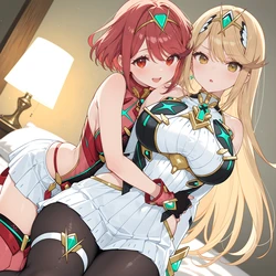 PureTone - ホムラとヒカリ(Mythra&Pyra) (Patreon) [AI Generated]