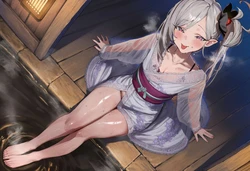 [CoCher] 浅黄ムツキ - 温泉で乱れる小悪魔 [AI Generated]