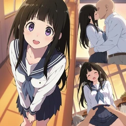 [AI Generated] 千反田える 教師
