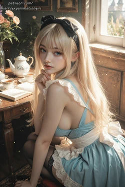 [Patreon] [AiASAG] [4K] ⏱️Alice☕️ - Preview [AI Generated]