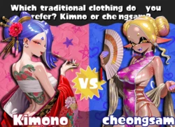 [狗飯] Inkling girls in native dress [AI Generated]