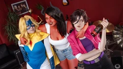kristinalileynaya, saylin, dominodrozd - Blonde Blazer, Malevola, Invisigal
