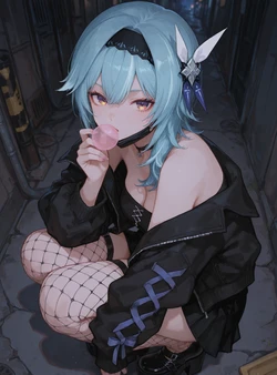 [Kumonogatari] Full Set - Genshin Impact - Eula (28p)(Patreon) (AI Generated)