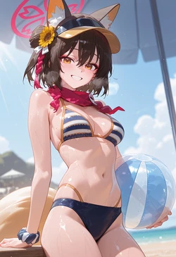 [Ponponmaru]イズナ「水着」 [AI Generated]