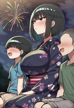 [gumiii] Pervert Brat vs. Black-Haired Bob-cut Girl ⑤ [AI Generated]
