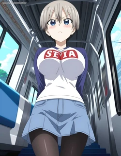 18animegirls Hana Uzaki (宇崎 花) | Train (Patreon) [AI Generated]