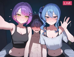 [PineApplePizza] Sui and Towa [AI Generated]
