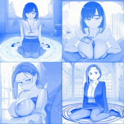 [Pixiv] 無理やり腋見せ＆パイズリの会/Muriyari Waki Mise & Paizuri no Kai (5433788) - Kouhai-chan & Kouhai-chan [AI Generated]