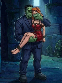 Daphne Blake Meets Frankenstein [AI Generated]