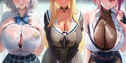 [Poggerrogger] HoloFantasy's Big 3 x BBC [Uncensored] [AI Generated]