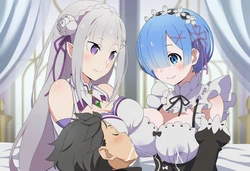 [Dasein] Rem x Emilia レム x エミリア [AI Generated]