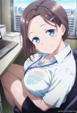 [AIusagichan] 月曜日のたわわ 後輩ちゃん Tawawa on Monday Kouhai-chan [AI Generated]