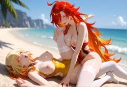 [ChefCookingWaifu/The_Chef] Mavuika x Aglaea (R18) [AI Generated]