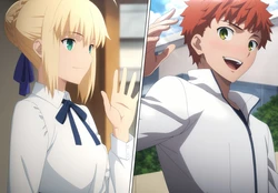 [mmmsssddd] Saber/ArtoriaPendragon×MatouShinji (+Text Version) [AI Generated]