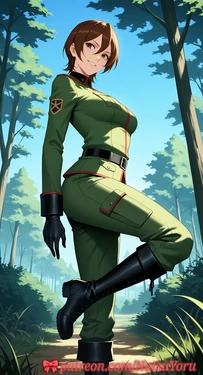 [NatsuYoru] Kuribayashi Shino (Gate Jieitai Ka no Chi nite Kaku Tatakaeri) [AI Generated]