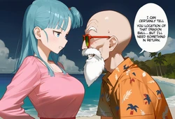 [Howsir] 布馬 ブルマ Bulma X 亀仙人 MASTER ROSHI [AI Generated]