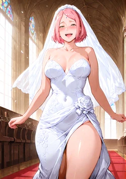 [Ronan007] Sakura's Wedding Day [AI Generated]