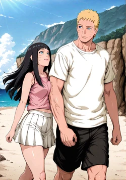 [Ronan007] Himawari X Naruto - Beach Bonding - Part 1- NARUTO - BORUTO (Patreon) [AI Generated]