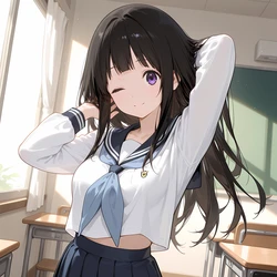 [NeekoSan] Eru Chitanda 千反田える (Hyouka) [AI Generated]
