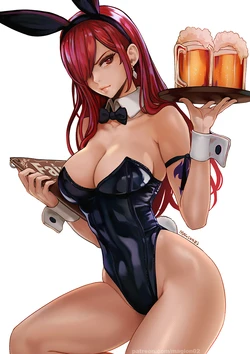 [Gallery] Erza Scarlet Whore [Edited] [with AI Generated]