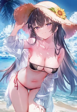 [Shinkualtt] 周防有希ビーチ和輪姦 [AI Generated]