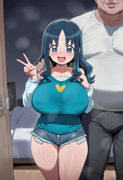 [雷門AIショップ] 来海えりか 都合的いい巨乳プリキュア彼女 [AI Generated]