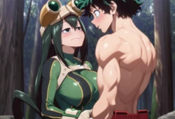 Patreon - SweetAi - Asui Tsuyu x Midoriya Izuku x Bakugo Katsuki [AI GENERATED]