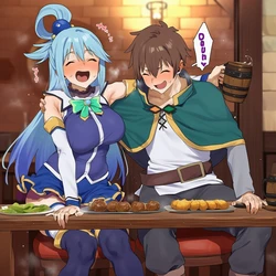[nobody] Konosuba having drunk (Uncensored) [AI Generated]