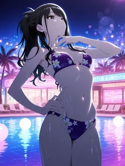 [Kurohime] 風野灯織(ナイトプール) [AI Generated]