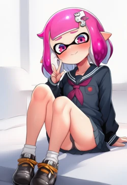 Inkling and Octoling [AI Generated]