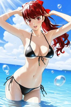 [Sayaka/SayakaSaya] [Request] Yoshizawa Kasumi | Beach (58P) + Shower (42P) [AI Generated]