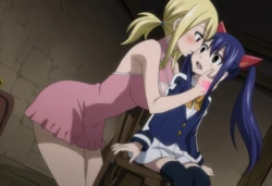 [Gesudere] NTR Lingerie Lesbian Battle - Lucy vs Wendy [AI Generated]