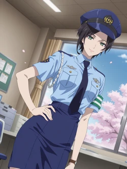 [Kurohime] 弓原紗季(警官服) [AI Generated]