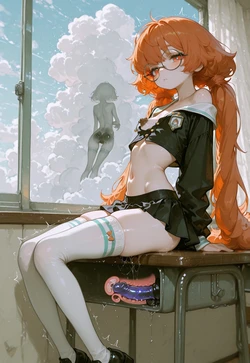 [molny] Freckles and Hip Bones – That Miniskirt's Loan [AI Generated]
