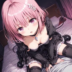 [AI Generated] 黒ゴス・モモ・ベリア・デビルーク