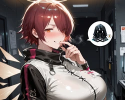 [Lanmon AI] Exusiai - Arknights (337p)(Patreon) [AI Generated]