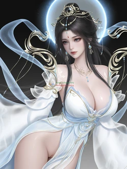 [AI Generated]完美世界-清月仙子海报板-诛仙-睡袍-陆雪琪