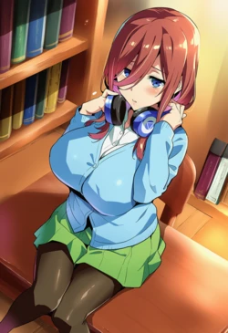 [NardbtAI] Miku Nakano (The Quintessential Quintuplets) pixiv [AI Generated]