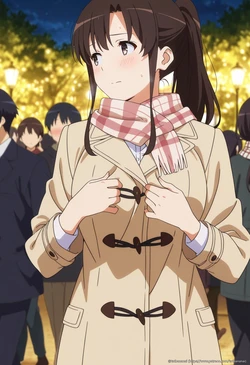 tachibana ai - [Saekano] Megumi Kato in Naked Coat 157 illustrations | [冴えカノ] 加藤恵 裸コート 157枚 [AI Generated]