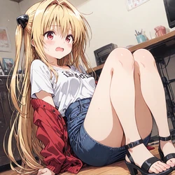 [AI Generated] 金色の闇・おしゃれ
