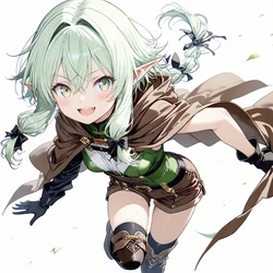 [AI Generated] 【※閲覧注意夢オチ】ゴブリンにゴブゴブされる妖精弓手