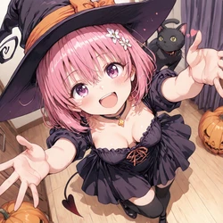 [AI Generated] ハロウィン・モモ＆芽亜
