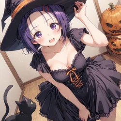 [AI Generated] ハロウィン・西連寺春菜